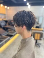 ソイクフ(SOY KUFU)&nbsp;MEN'SHAIRアッシュブラックベリーショートダークアッシュ