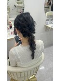 お呼ばれヘアアレンジ＿結婚式ヘア【上大岡】