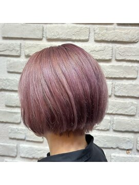クリーブ 池袋(creeb) ショートボブ、ピンクベージュ