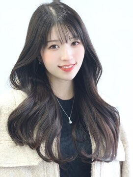 アースコアフュールボーテ 太田店(EARTH coiffure beaute) ナチュラルベージュ_ヨシンモリ_顔周りレイヤー_レイヤーカット