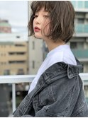 透け感くせ毛風ボブ