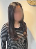 大学生カット　ロングレイヤー