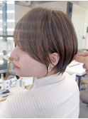 前髪カタログ/イメチェンスタイル／ウェーブパーマ/こなれミディ