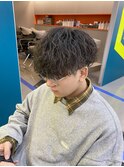波巻きパーマ