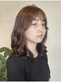 ほんのりピンクブラウン