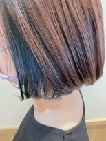 ユキオグループ グラン(yg GRAN) 大人可愛い◎ネイビーインナーボブ!ブリーチで透明感