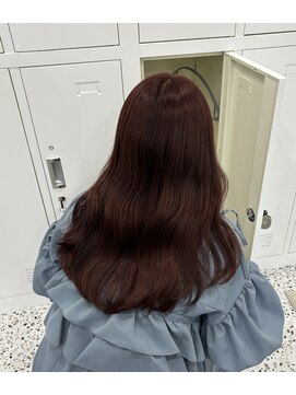 アイユー(ii+U) ピンクブラウン　レイヤーカット　秋冬カラー