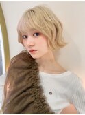【MONA】名古屋駅/ウェーブボブ/ブロンド