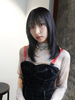 ブロック ジャポン(bloc japon)&nbsp;フェイスレイヤー ミディアムレイヤー ハッシュカット 前髪あり