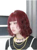 ＊ハッシュカットグレージュデザインカラーツートンカラー