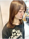 美髪レイヤーカット/顔まわりレイヤー/くびれロングレイヤー