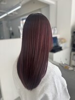 ツーバイヘアーズチーク(2 by hair. s chic)&nbsp;レッドブラウン×ロングレイヤー