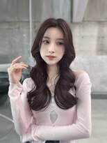 フィヴェント(Fivent) 黒髪韓国小顔レイヤーイメチェン暗めオリーブグレークラゲヘアー