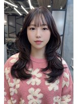 ジーナ 池袋(Zina) ハッシュカット レイヤーカット 韓国ヘア zina池袋小林優