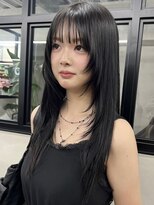 ニコ トウキョウ 渋谷(nico TOKYO)&nbsp;ミディアムレイヤーカット顔周りレイヤーハッシュカット透明感