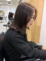 ロマリア(Lomalia) イメチェンミディアムヘア/ブリーチなしダブルカラー/グレージュ