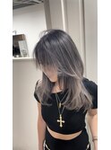 千葉バレイヤージュ/グレージュ/海外カラー