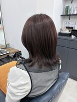 クラン 岡本(Chlan)&nbsp;ラベンダーブラウン　外はねセミディ