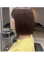 ソヨン 本厚木店(SOYON) 前下がりボブ/ピンクブラウン/ワンレンボブ