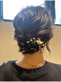 チェリーブラウン大切な日は、特別なまとめ髪で