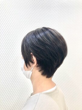 クオリス 上福岡店(QUALIS) ショートカット/白髪染め/30代40代50代/黒髪/ショート/小顔/