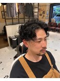 【LUDLOW BLUNT】田村真也 ハードパーマ ツーブロック くるくる