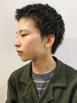 フィフス トウキョウ (fifth TOKYO) ビジネスショートツイストスパイラルパーマツーブロック刈り上げ