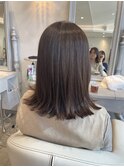 結べる長さのロブ/まろやかベージュ/外ハネ