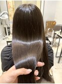 髪質改善しながら透明感カラー