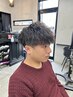 【再現性抜群☆】 メンズカット+ツイストスパイラルパーマ ￥16610