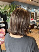 ロイズ ヘアデザイン アンド スパ(LOES) 白髪ぼかしハイライト×ベージュ