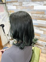 ハウオリ ヘアーワークス(Hauoli hair works)&nbsp;色味しっかりオリーブカラー