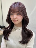 エヌアイ オモテサンドウ(ni omotesando)&nbsp;☆ラベンダーピンク くびれ巻きヘア 韓国ヘア☆