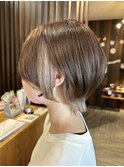 ミニウルフ×インナーミルクティーベージュカラー〔西尾〕
