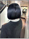 黒髪ベルベットショート【寝屋川/髪質改善/白髪ぼかし】