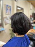 フロント長めのボブ