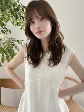 ラミエバイメルト 下北沢(lamie by melt) 顔周りレイヤーカット小顔前髪くびれオリーブベージュアッシュ