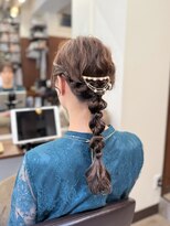 リュック(RYUCK)&nbsp;ゆるふわ編み下ろしお呼ばれヘア♪