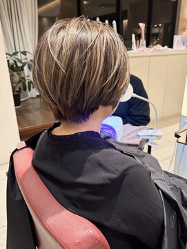 アミリアバイザザ(amiliea by ZA/ZA) 3Dハイライト×ハンサムショートボブ