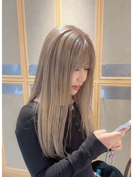 ヘアサロン ガリカ 表参道(hair salon Gallica) ＜ゲスト＞色落ちまで可愛いミルクティーベージュカラー