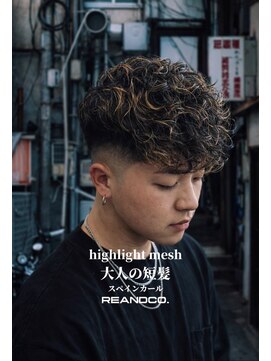 リアンドコー(Re&co) スペインカール・スキンフェード