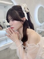 フォンズ(FONS)&nbsp;透明感ダークグレーブラウン/顔周りカット/シースルー前髪/学割