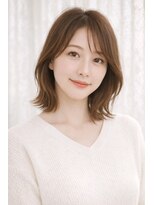 ウルヘアー 緑地公園(ulu hair)&nbsp;ミディアムボブ、外はねワンカール30代/40代/50代/60代