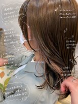 ミルク(MILK)&nbsp;インナーカラー×グレージュ×イヤリングカラー×髪質改善