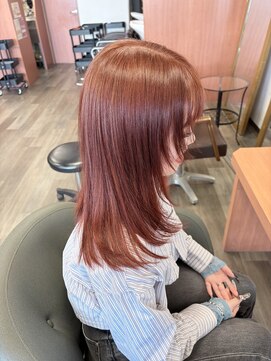 ヘアメイク 想倶楽部 艶カラー+顔周りレイヤー