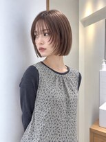 フォト 新宿三丁目(foto)&nbsp;地毛風縮毛矯正韓国風顔まわりレイヤー小顔ボブ切りっぱなしボブ