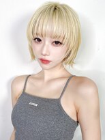 ラフィス ヘアー センス 広島袋町店(La fith hair SEnSE)&nbsp;【La fith】ショートボブ×ハイトーン×ブリーチ