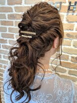 プロ ヘア テック(PRO HAIR TEC)&nbsp;結婚式ヘアアレンジ大人可愛い☆ルーズツイストハーフアップ