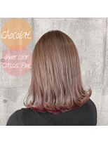 シュプバイトゥーミー(sup.by tomee)&nbsp;ショコラ×インナーカラー（カシスピンク）【担当 末吉】