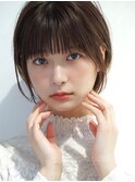 ★ワンカールセミディシアーカラー姫カット耳かけショートボブ